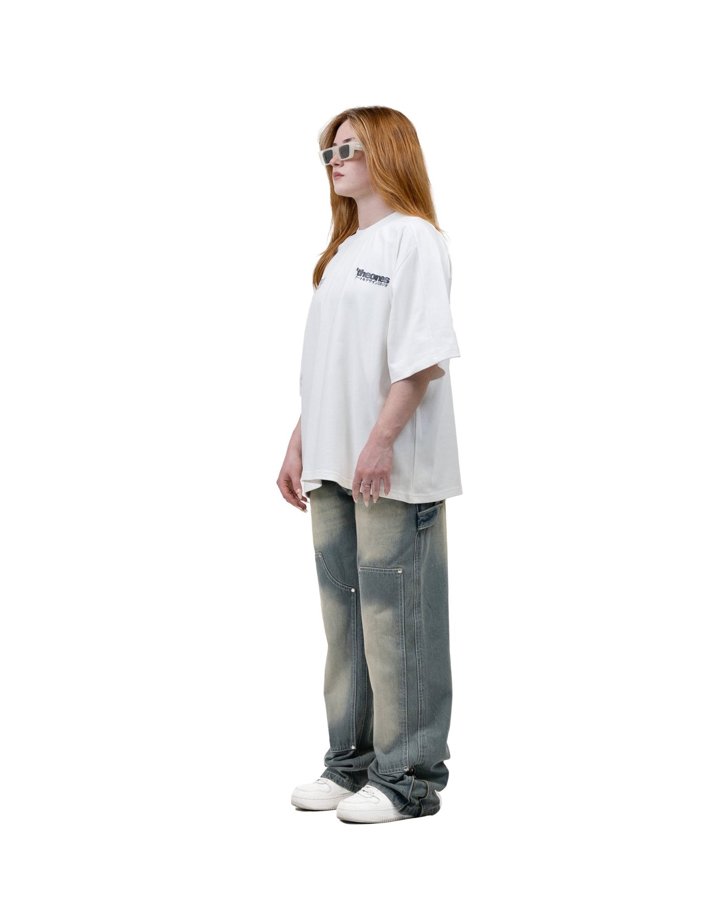 "ART & DESIGN ATELIER TEE" PALE WHITE - theonesclo