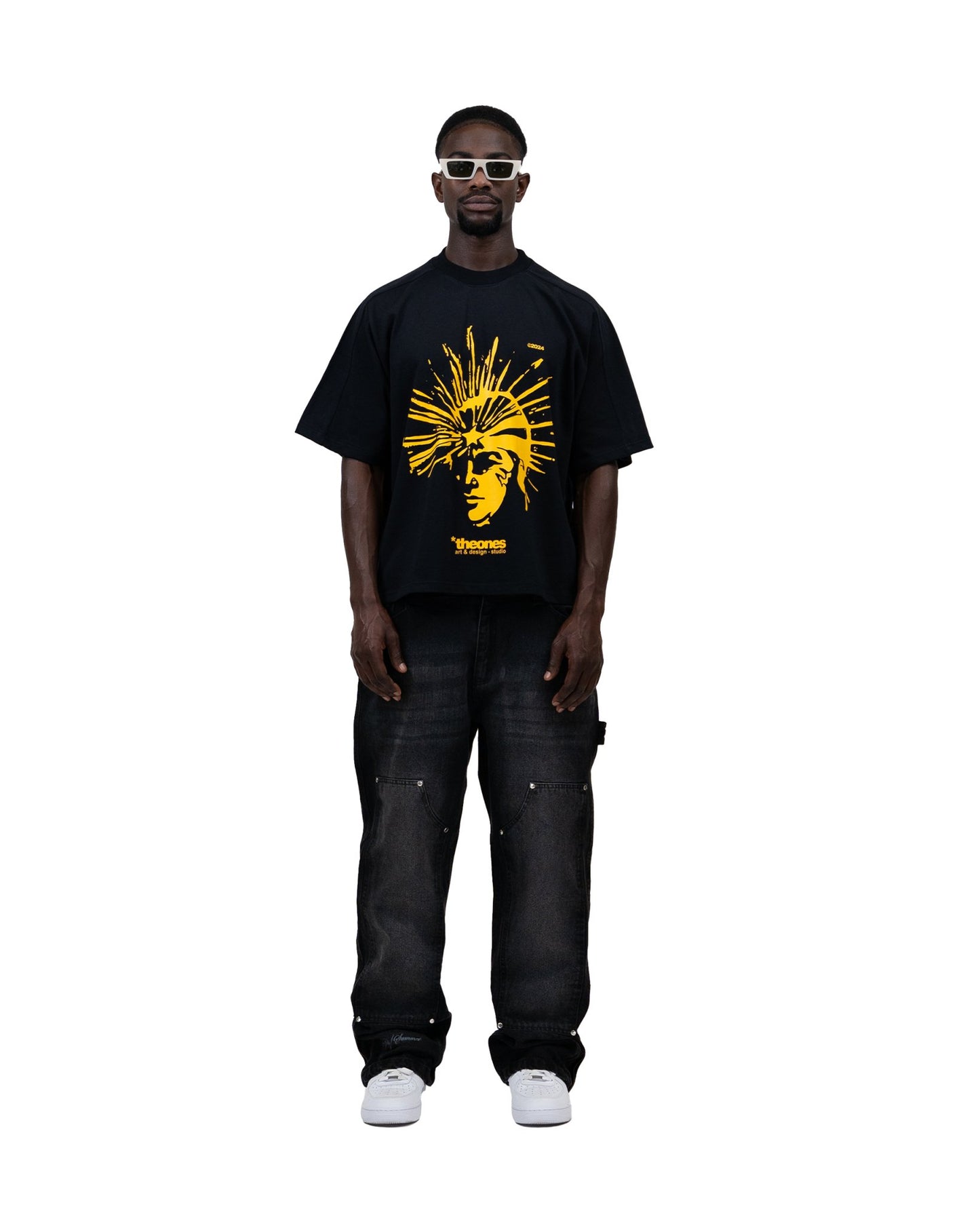 "INSOMNIA" TEE BLACK/YELLOW - theonesclo