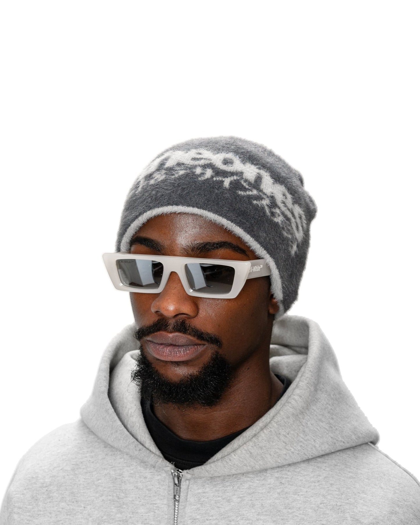 REVERSIBLE MOHAIR BEANIE - theonesclo