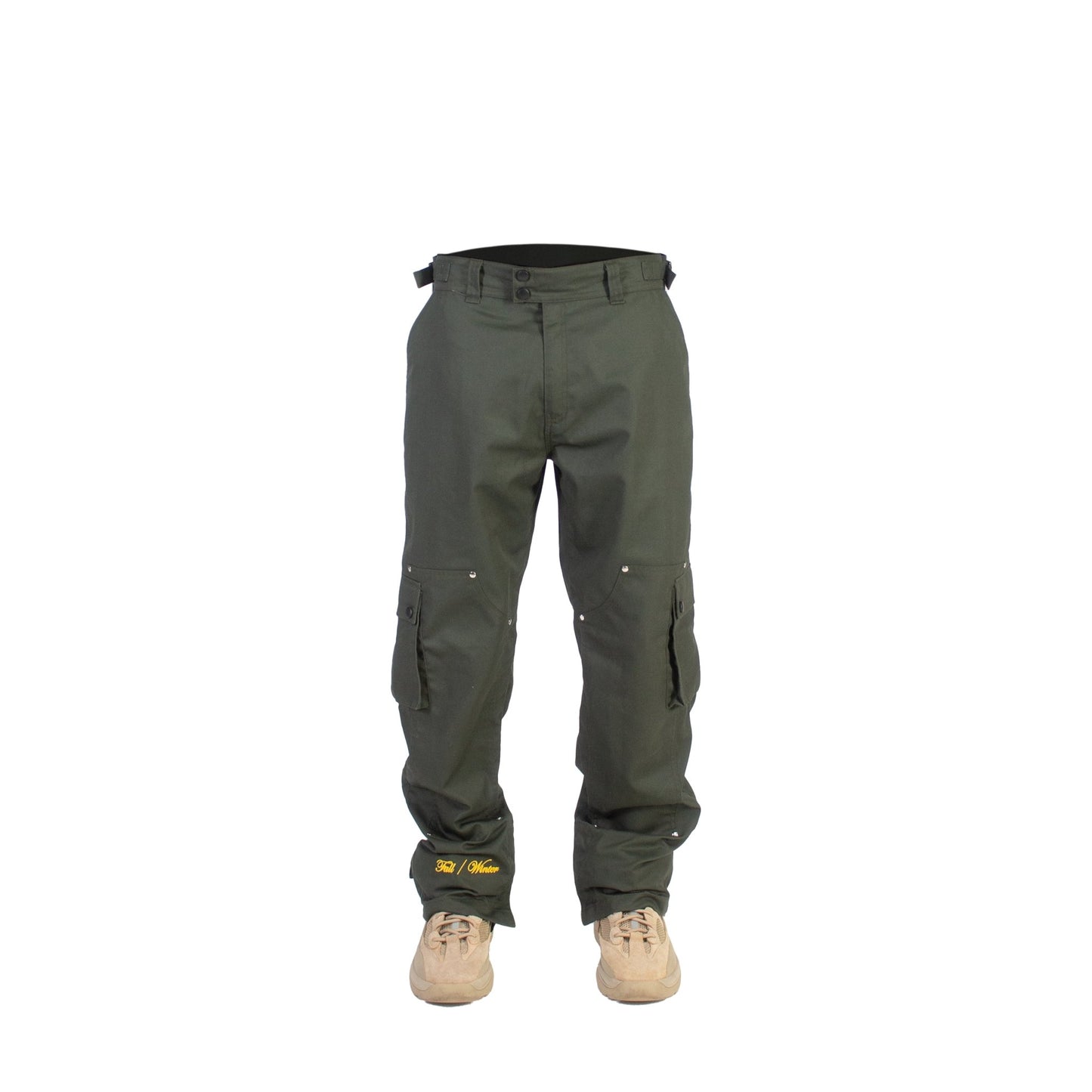 DOUBLE KNEE TACTICAL CARGO 'MIDNIGHT GREEN' - theonesclo