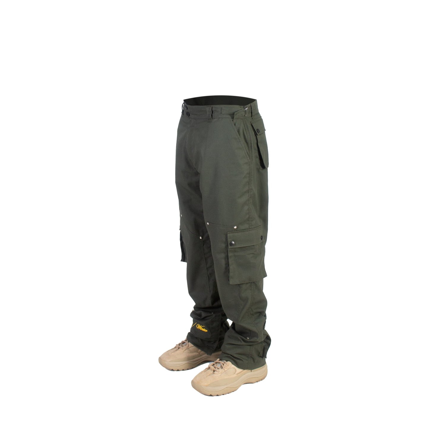 DOUBLE KNEE TACTICAL CARGO 'MIDNIGHT GREEN' - theonesclo