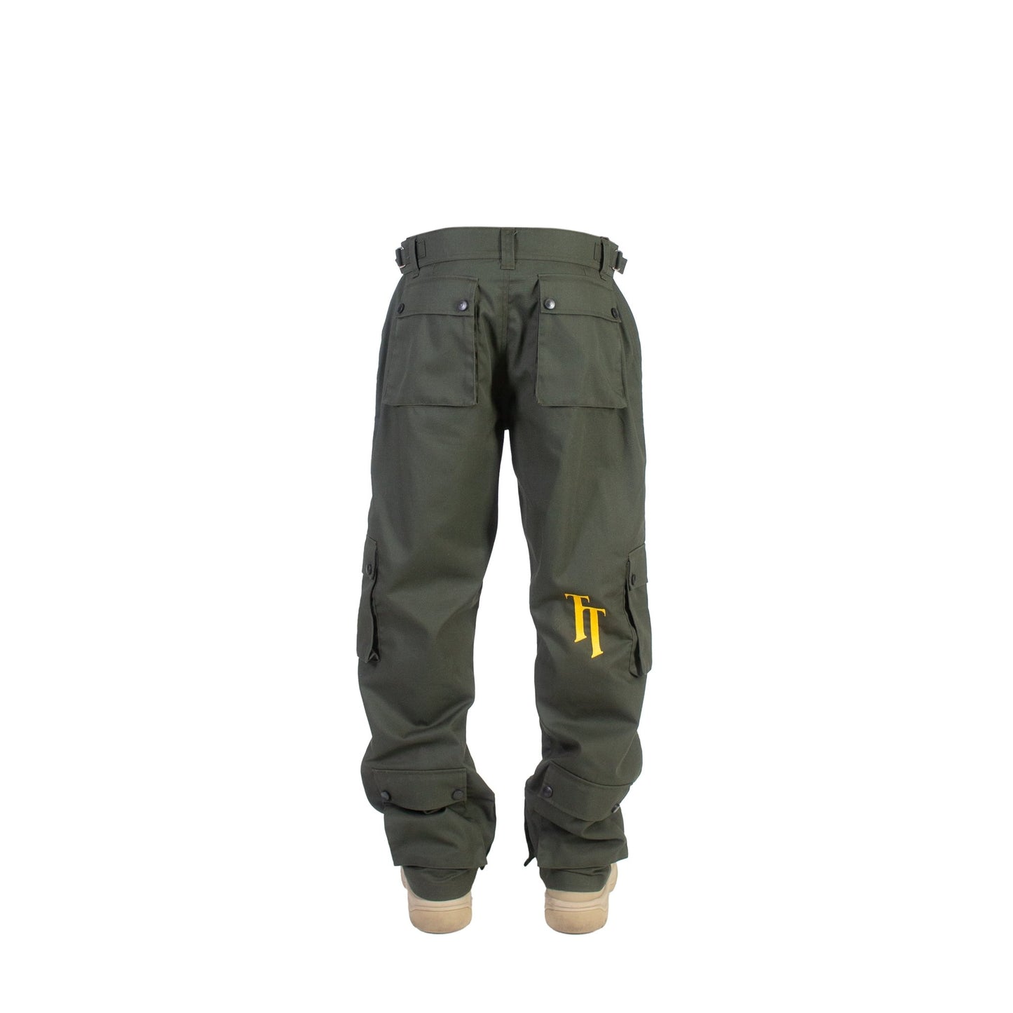 DOUBLE KNEE TACTICAL CARGO 'MIDNIGHT GREEN' - theonesclo