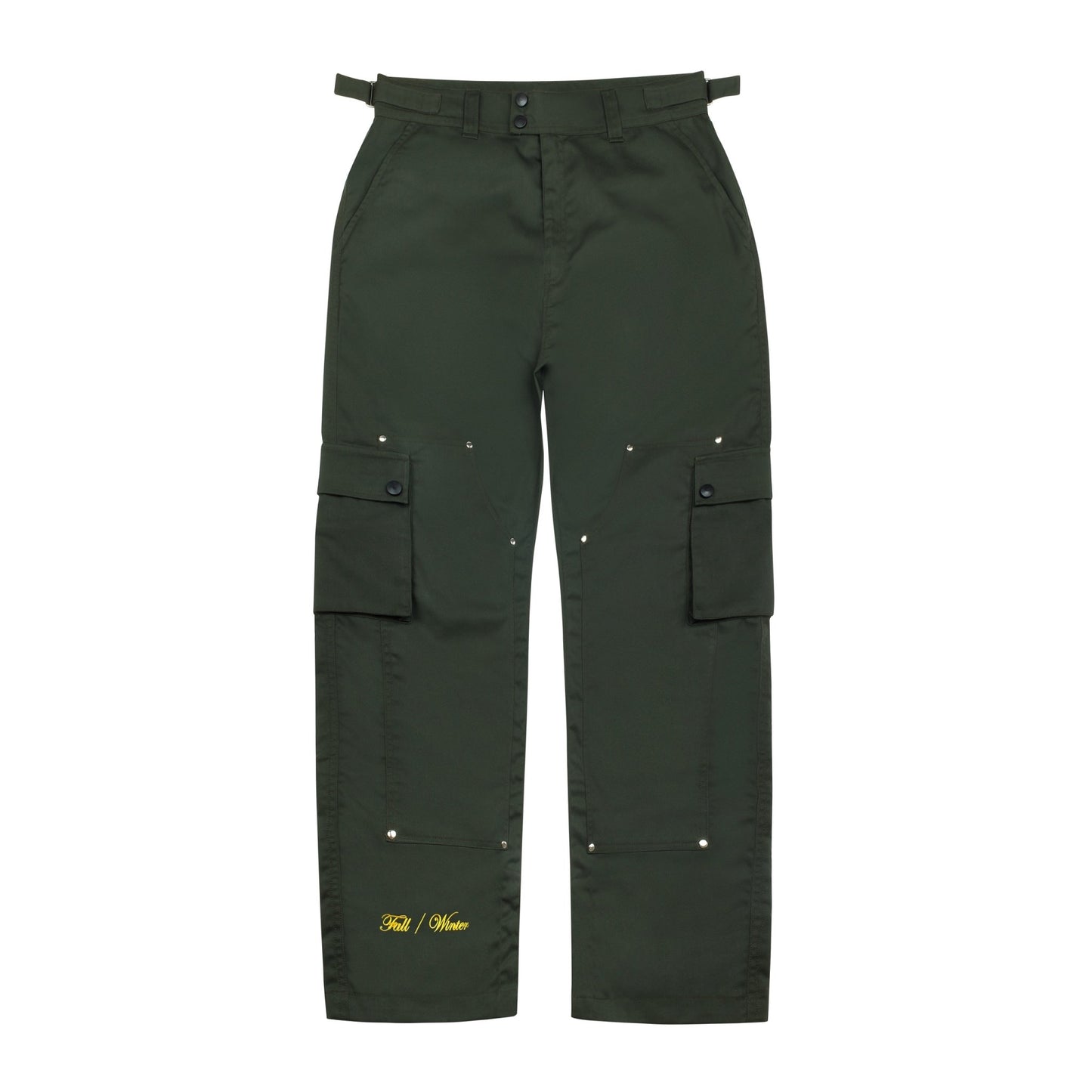 DOUBLE KNEE TACTICAL CARGO 'MIDNIGHT GREEN' - theonesclo