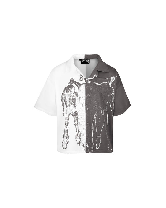 SPACE TEAM BOWLING HEMD V2 "GRAU" - theonesclo