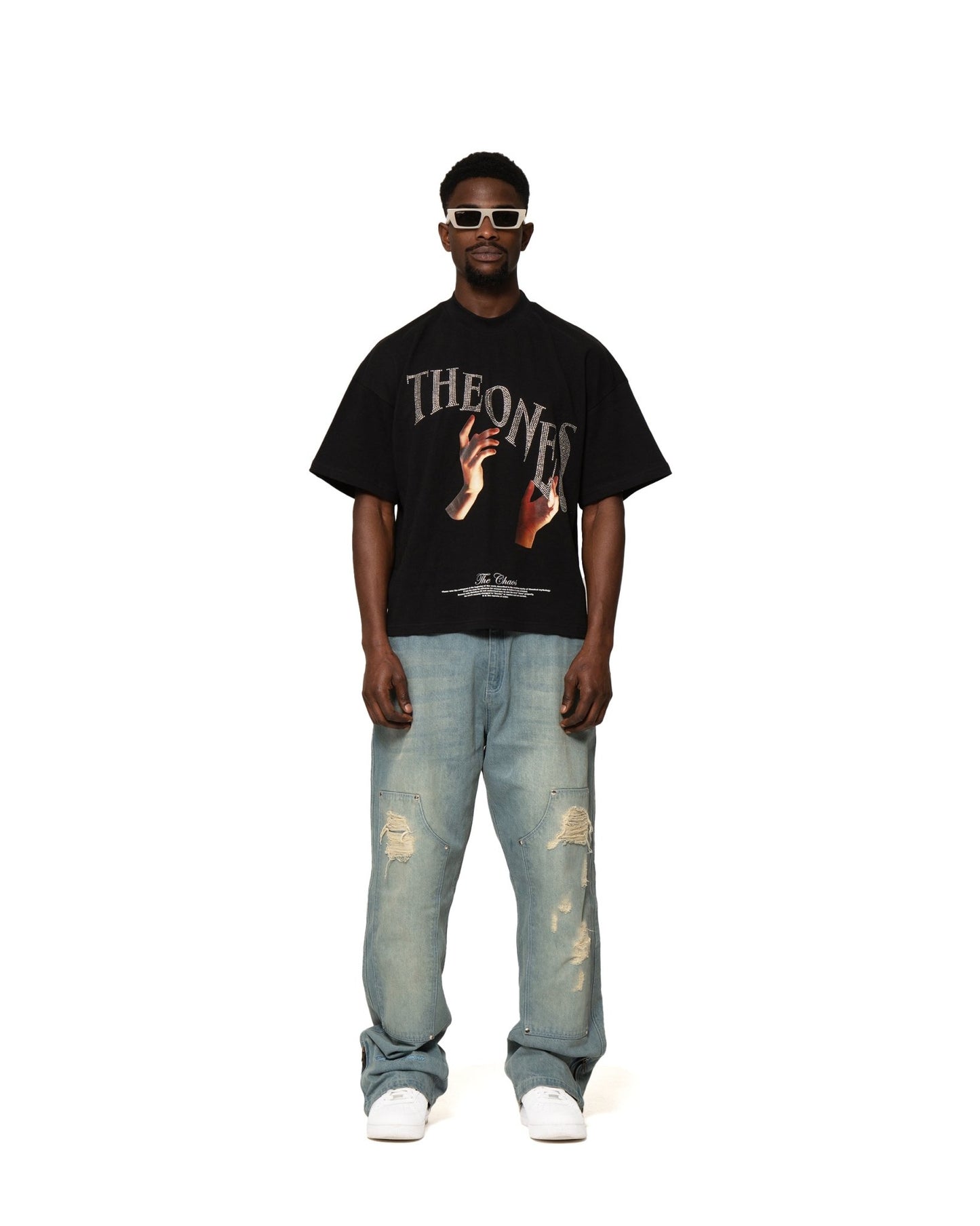 CHAOS HANDS TEE "RHINESTONE EDITION" - theonesclo