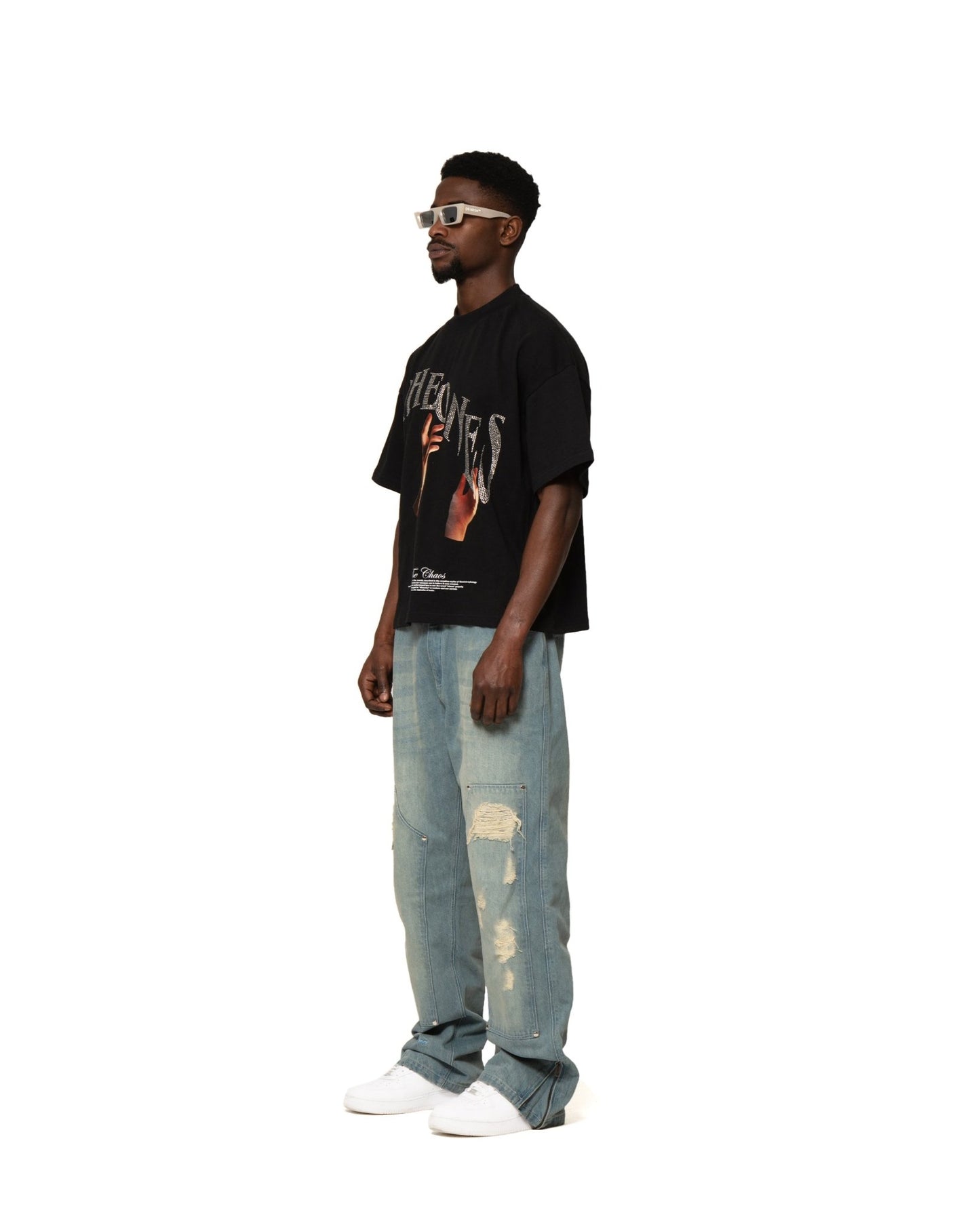 CHAOS HANDS TEE "RHINESTONE EDITION" - theonesclo