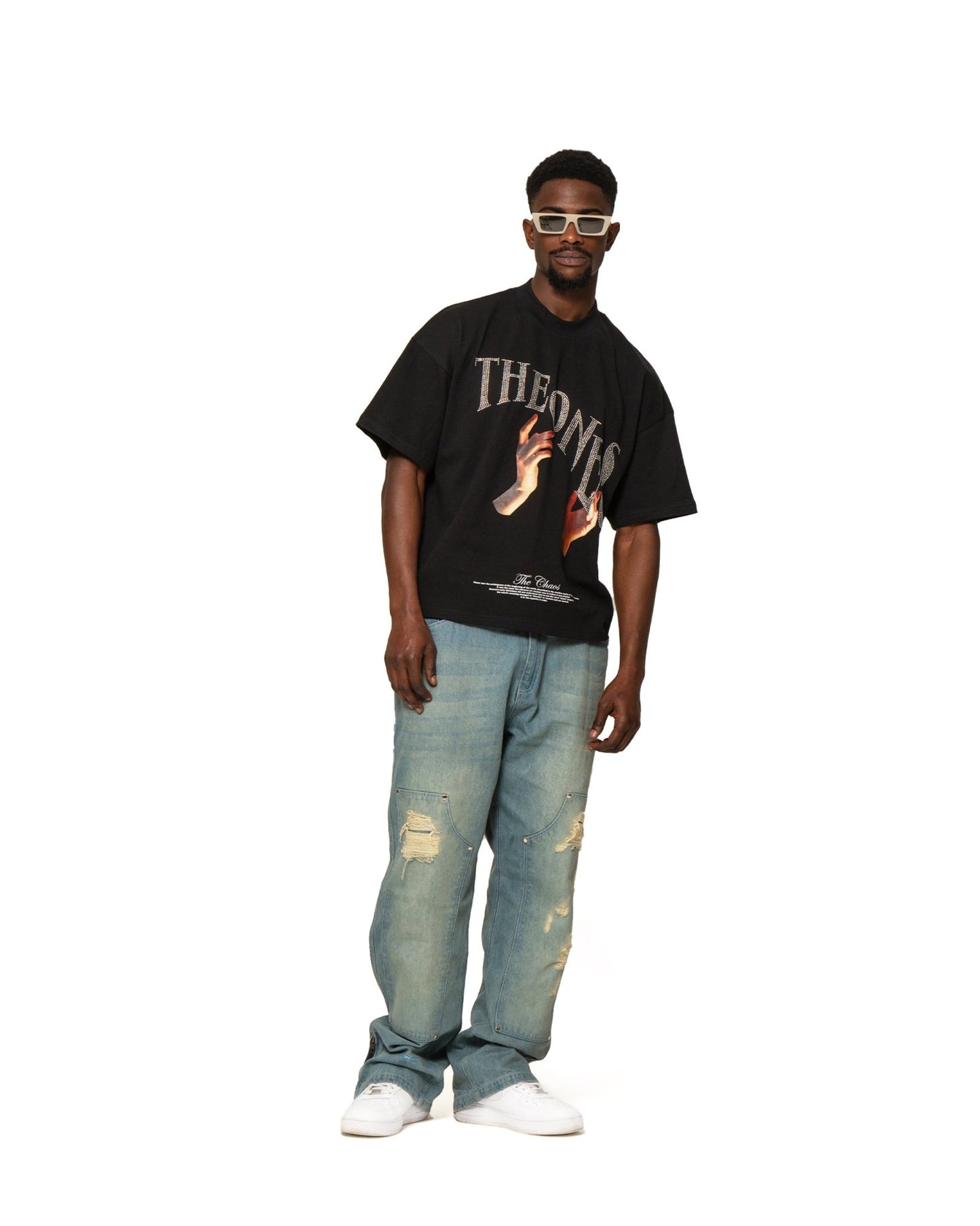 CHAOS HANDS TEE "RHINESTONE EDITION" - theonesclo