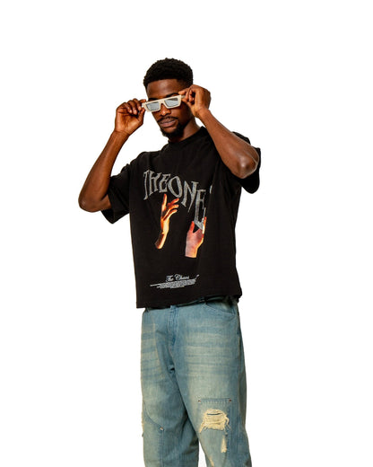 CHAOS HANDS TEE "RHINESTONE EDITION" - theonesclo