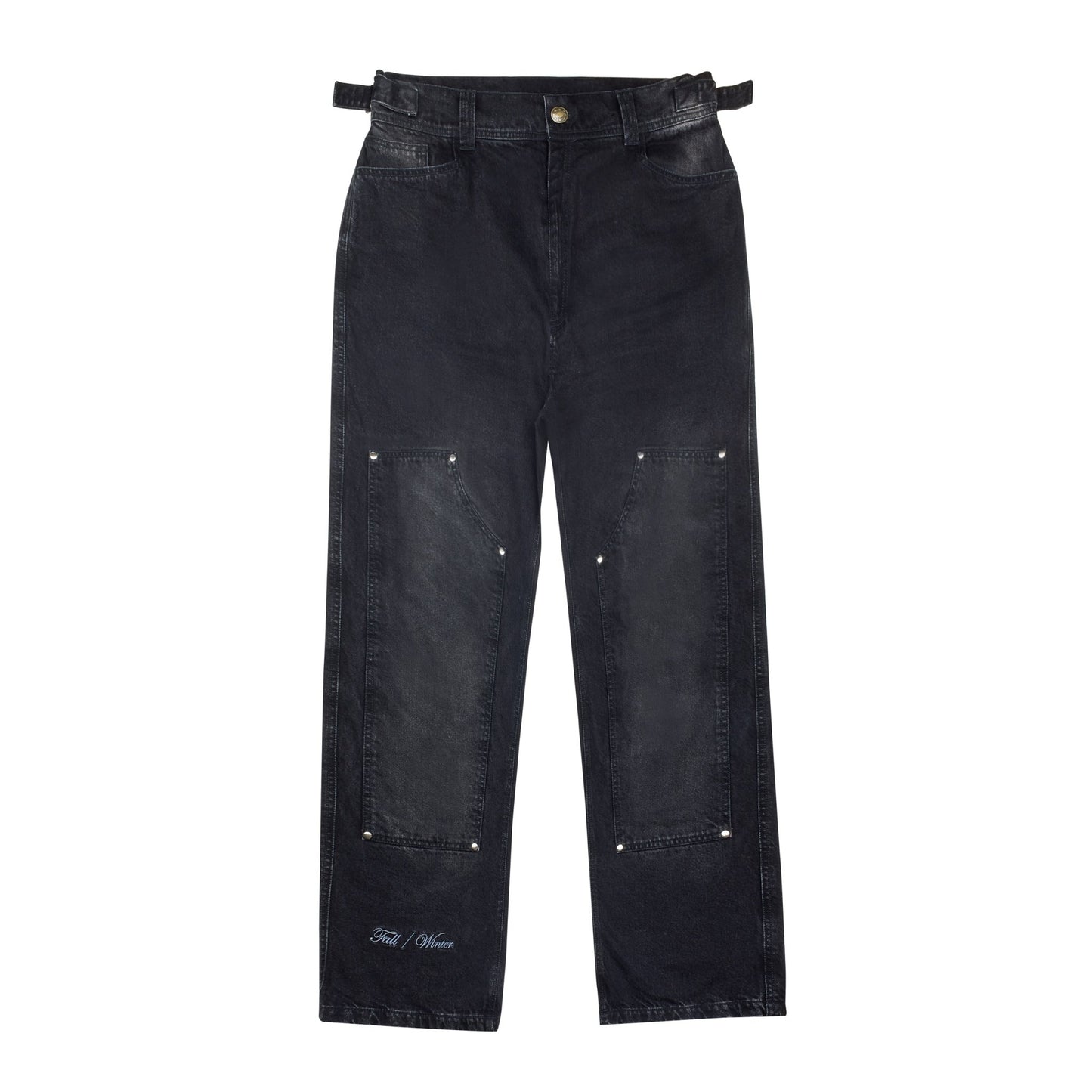 EVERYDAY CARPENTER JEANS 'WASHED BLACK' - theonesclo