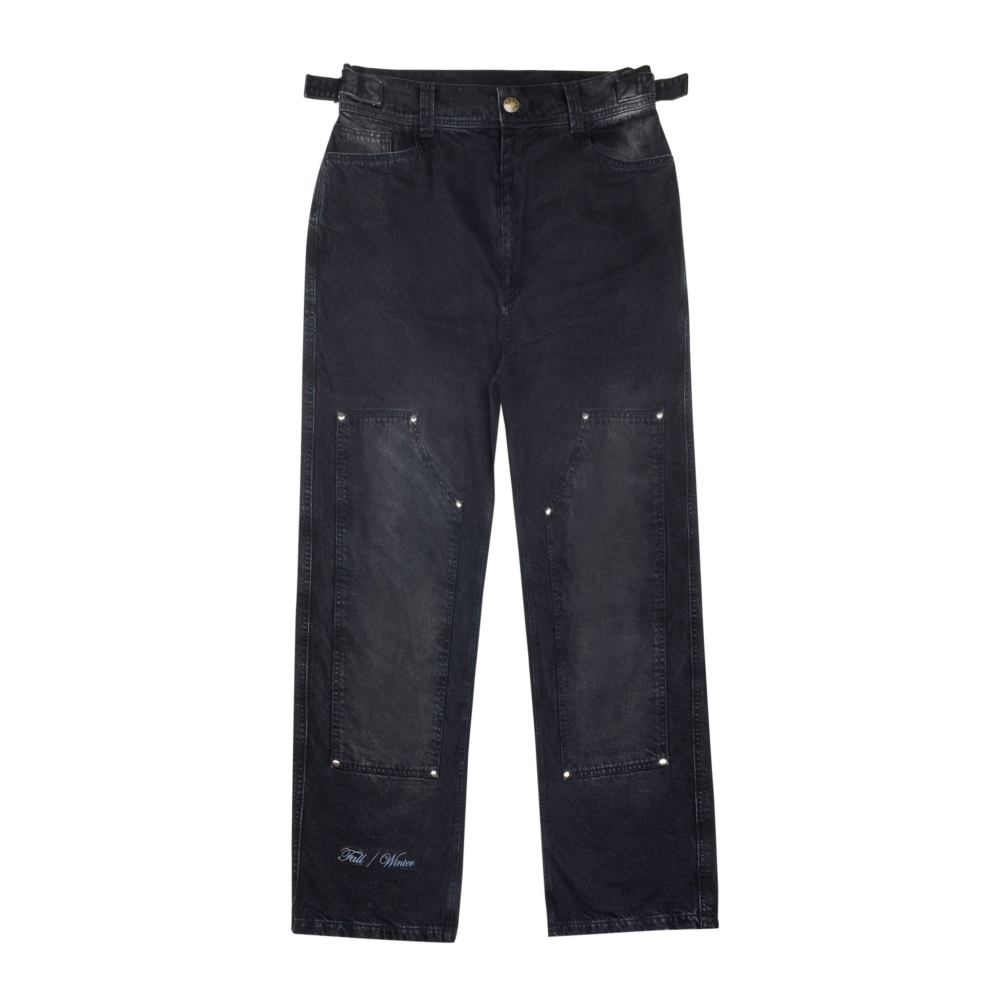 EVERYDAY CARPENTER JEANS 'WASHED BLACK' - theonesclo